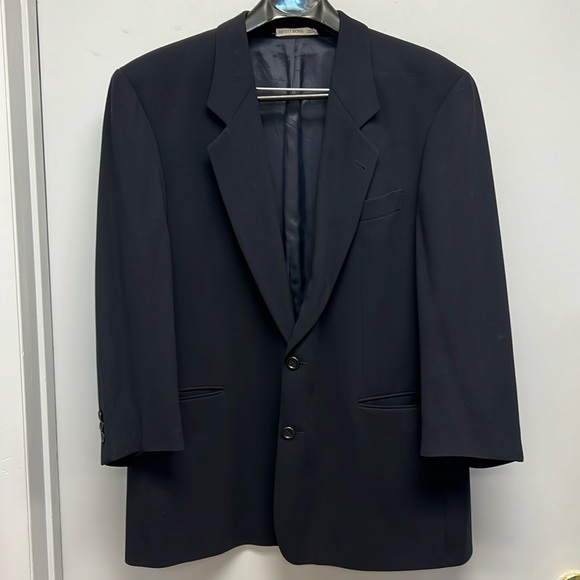Hugo Boss Other - Hugo Boss Men’s 100% Virgin Wool Navy Blue Blazer/ Suit Jacket